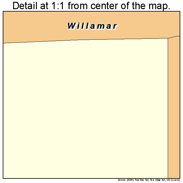 Willamar, Texas road map detail