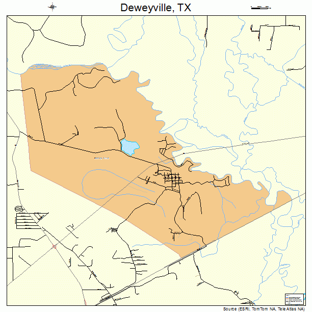 Deweyville, TX street map