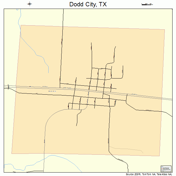 Dodd City, TX street map