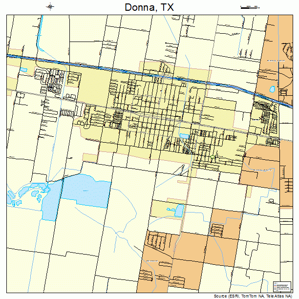 Donna, TX street map