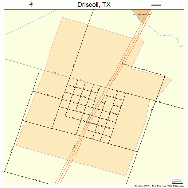 Driscoll, TX street map