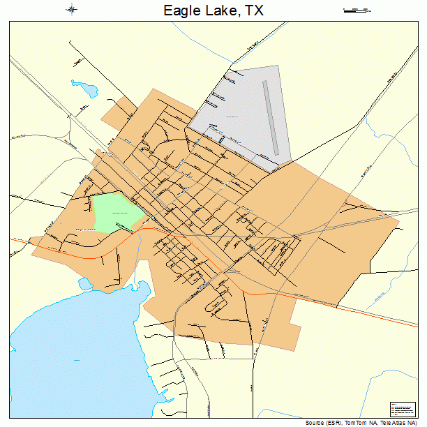 Eagle Lake, TX street map