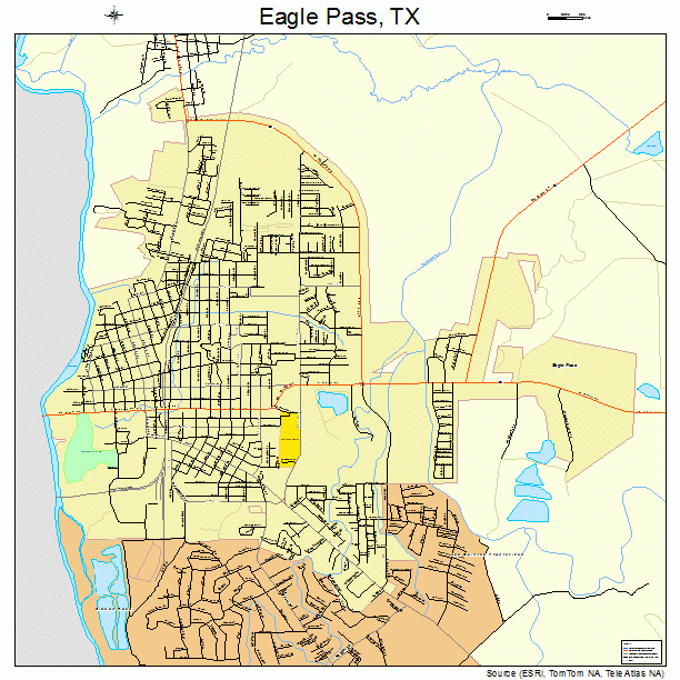 Eagle Pass, TX street map