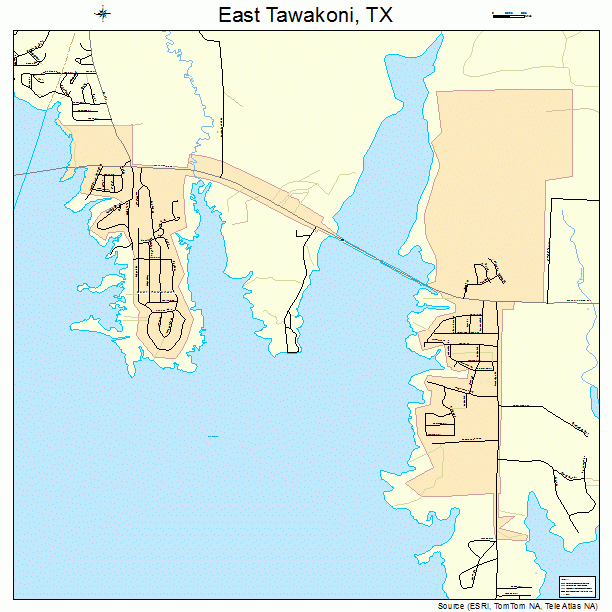 East Tawakoni, TX street map