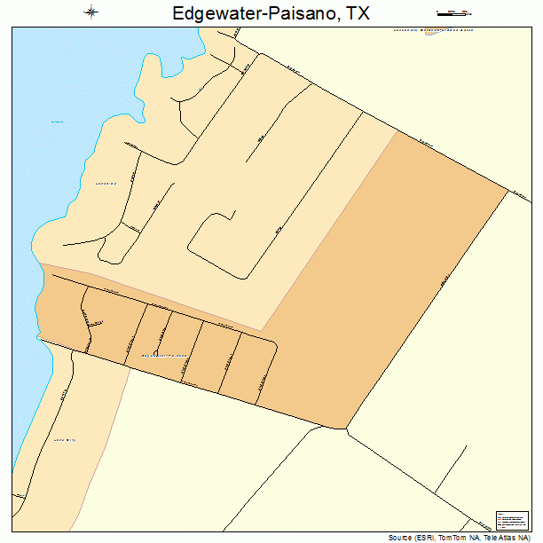 Edgewater-Paisano, TX street map