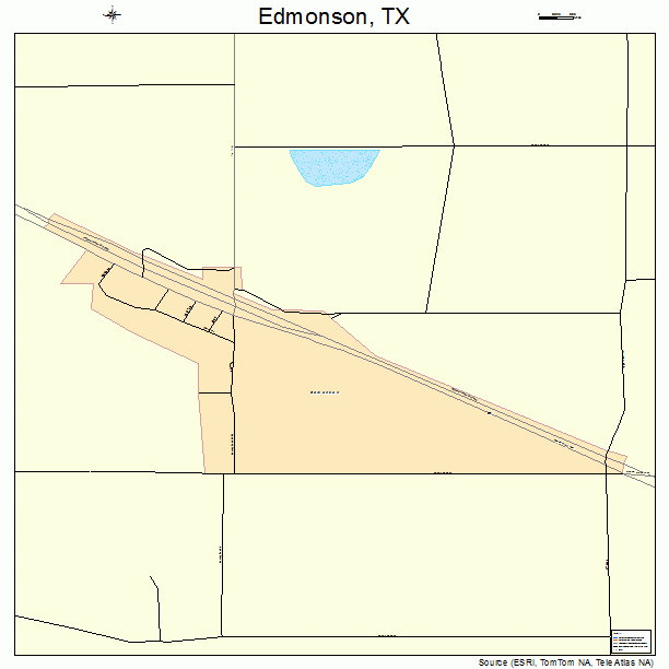 Edmonson, TX street map