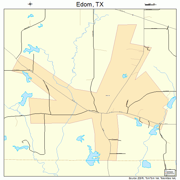 Edom, TX street map