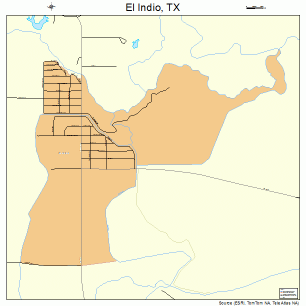 El Indio, TX street map