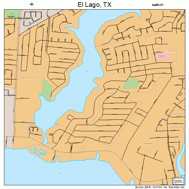 El Lago, TX street map