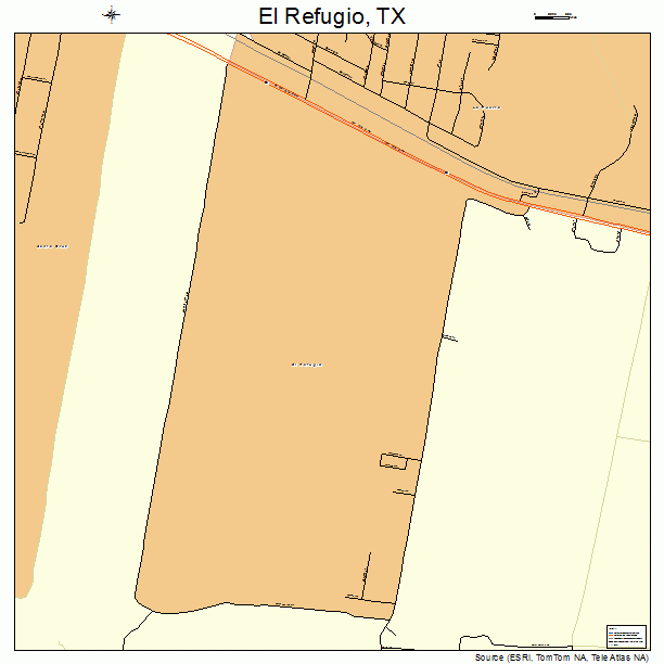 El Refugio, TX street map