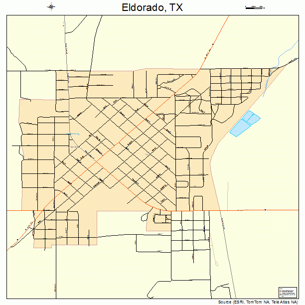 Eldorado, TX street map