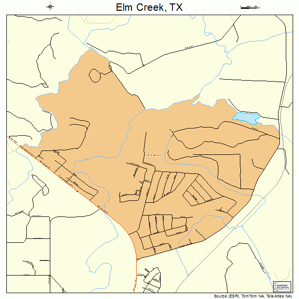 Elm Creek, TX street map