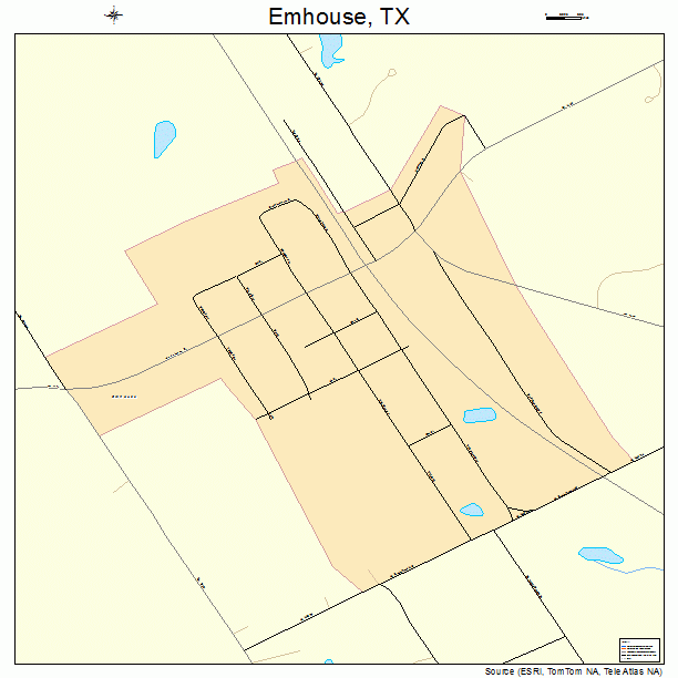 Emhouse, TX street map