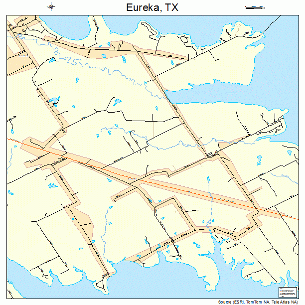 Eureka, TX street map
