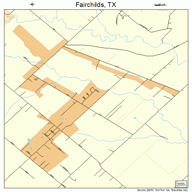 Fairchilds, TX street map