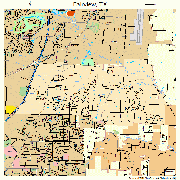 Fairview, TX street map