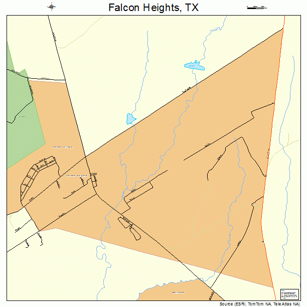 Falcon Heights, TX street map