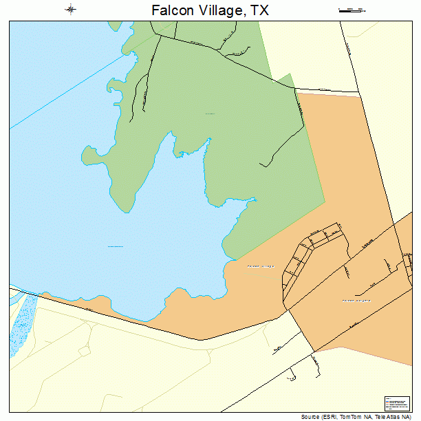 Falcon Village, TX street map