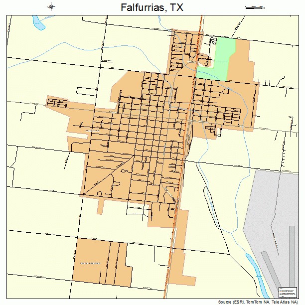 Falfurrias, TX street map