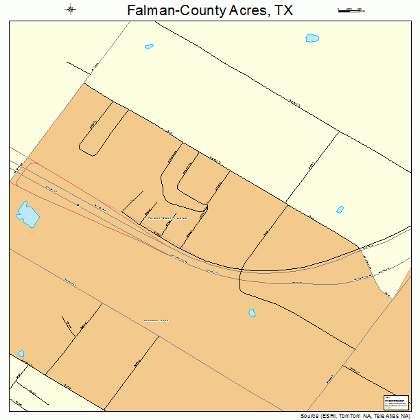 Falman-County Acres, TX street map
