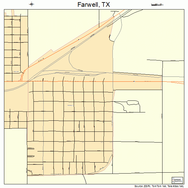 Farwell, TX street map