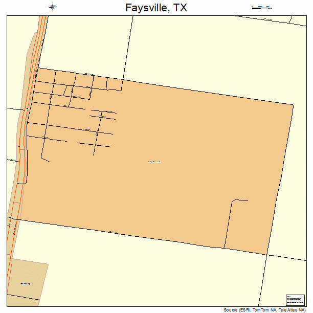 Faysville, TX street map