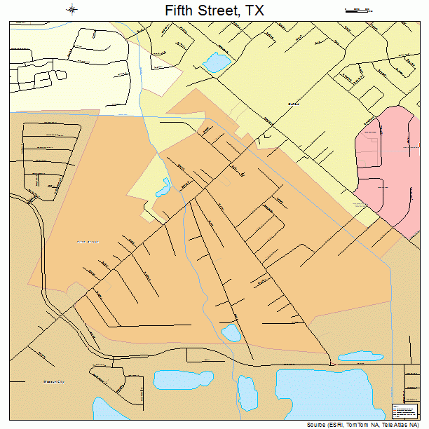 Fifth Street, TX street map