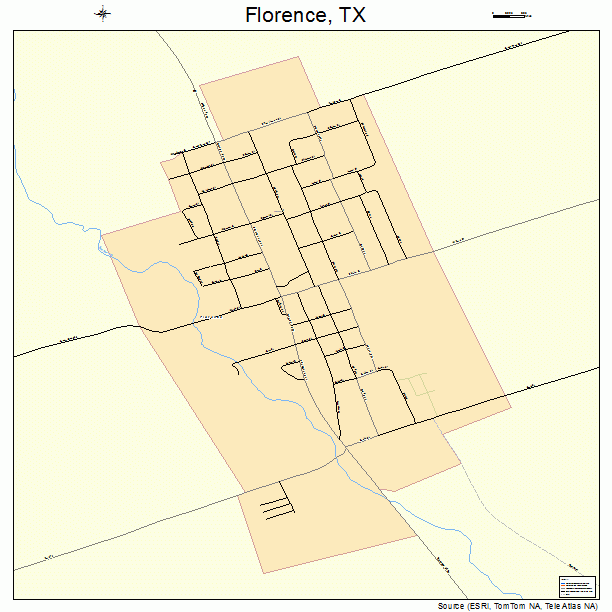 Florence, TX street map