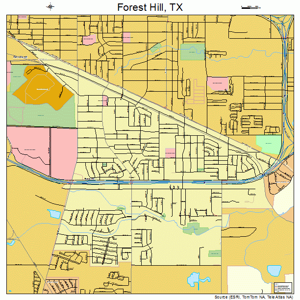 Forest Hill, TX street map