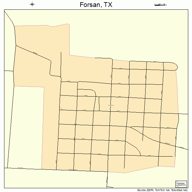 Forsan, TX street map