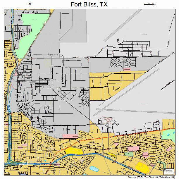 Fort Bliss Strip Map