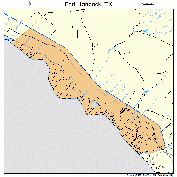 Fort Hancock, TX street map