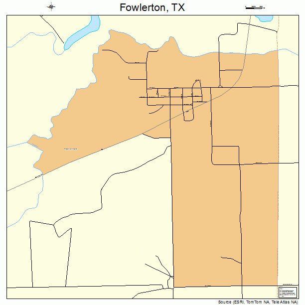 Fowlerton, TX street map