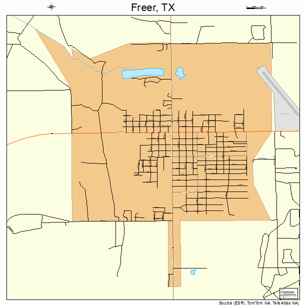 Freer, TX street map