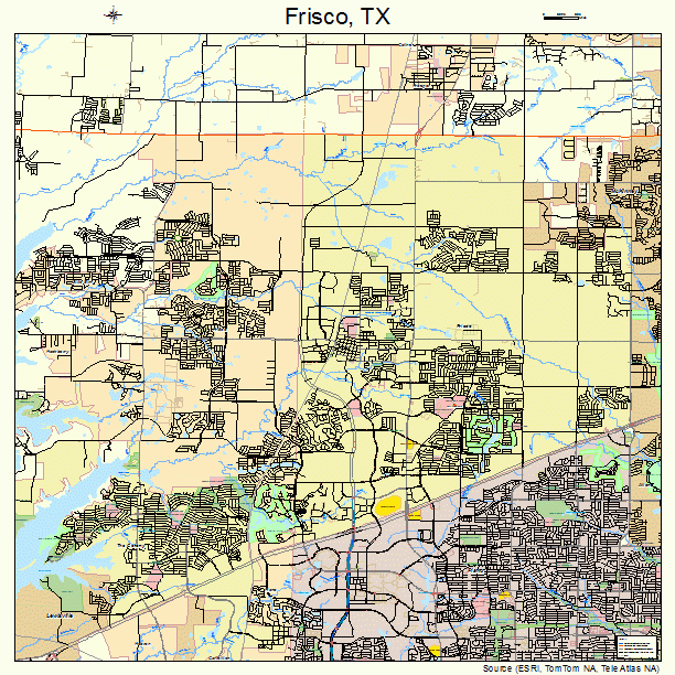 Frisco, TX street map