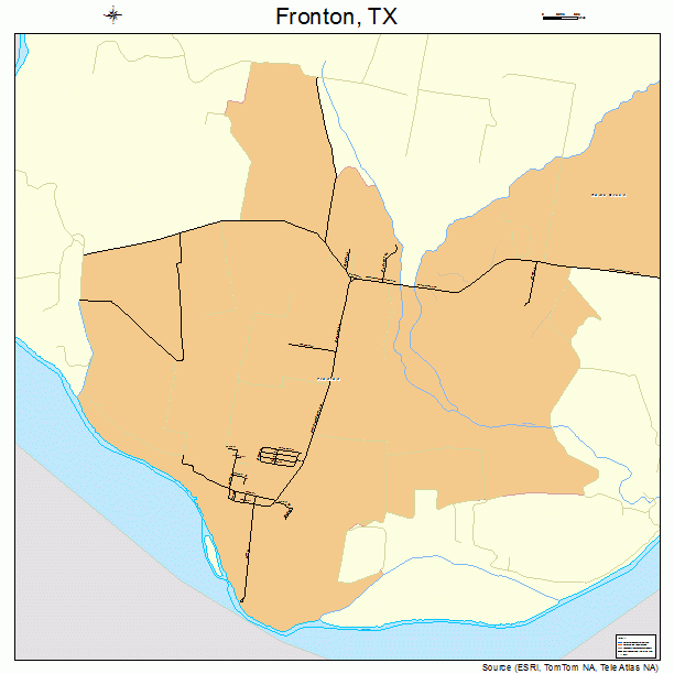 Fronton, TX street map