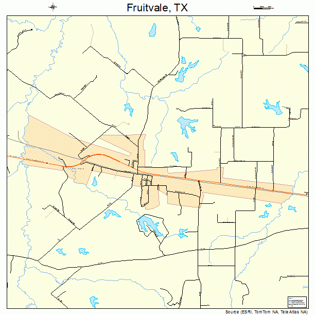 Fruitvale, TX street map