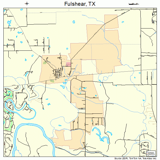 Fulshear, TX street map