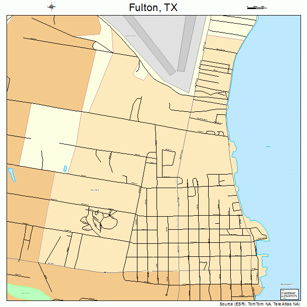 Fulton, TX street map