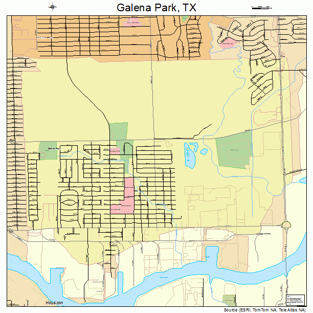 Galena Park, TX street map