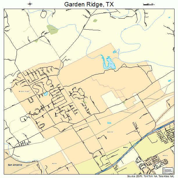 Garden Ridge, TX street map