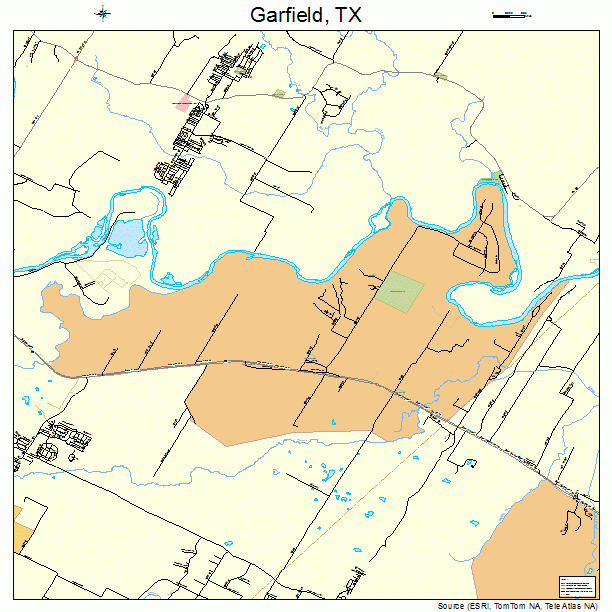 Garfield, TX street map