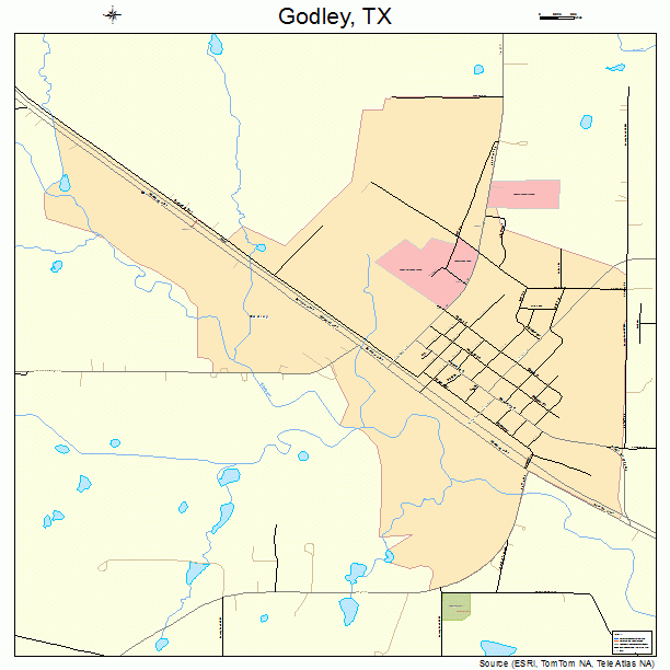 Godley, TX street map