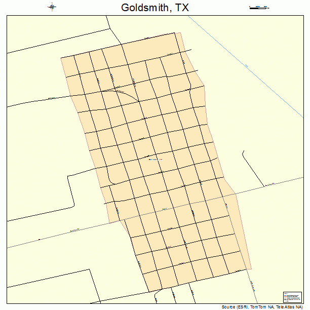 Goldsmith, TX street map