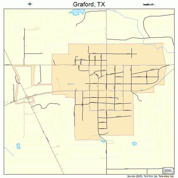 Graford, TX street map