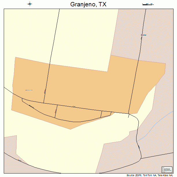 Granjeno, TX street map