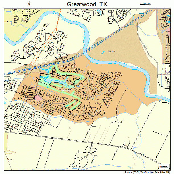 Greatwood, TX street map