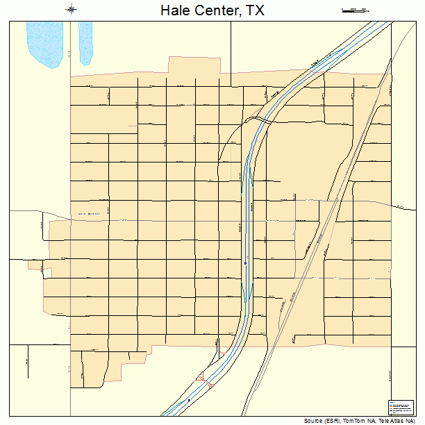 Hale Center, TX street map