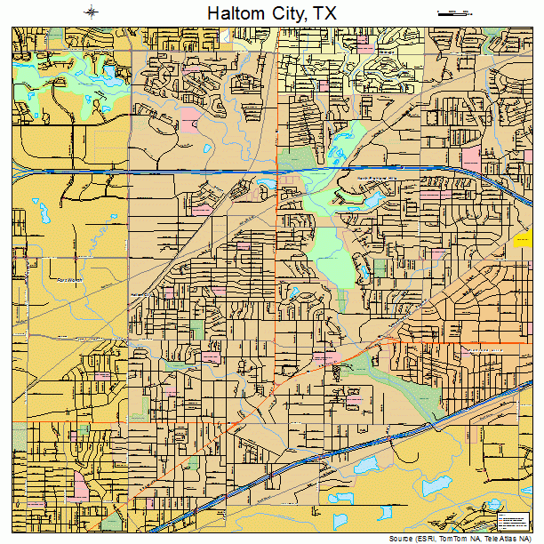 Haltom City, TX street map