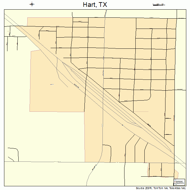 Hart, TX street map